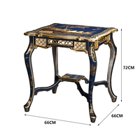 Yips LD-1203-0053/0053B/0053C Table centrale de Table occasionnelle peinte à la main à l'aspect antique