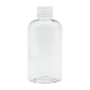 135ml transparente <span class=keywords><strong>PET</strong></span>-Plastik flasche mit runder Schulter und Schraub verschluss