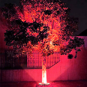 Rgbw IP65 Không Thấm Nước LED Cây Vòng Ánh Sáng Nhôm Ngoài Trời Trang Trí Sân Vườn Ôm Spike Công Viên Cực Bài Dừa Hoop Chiếu Sáng DC - Product Image 4