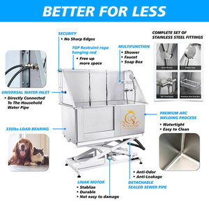EUR PET - Bañera Eléctrica Premium de Acero Inoxidable para Mascotas, con Puerta Corredera Magnética, para Clínicas Veterinarias y Salones de Belleza - Product Image 5
