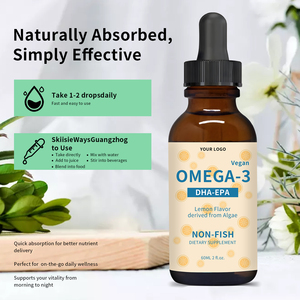 Aceite de Pescado <span class=keywords><strong>Omega</strong></span> <span class=keywords><strong>3</strong></span> en <span class=keywords><strong>Gotas</strong></span>, Suplementos Herbales, Apoyo Inmunológico <span class=keywords><strong>para</strong></span> la Salud Cerebral de <span class=keywords><strong>los</strong></span> Niños, DHA EPA de Algas, Venta al Por Mayor - Product Image 4