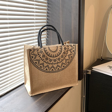 <span class=keywords><strong>Sac</strong></span> <span class=keywords><strong>de</strong></span> Courses Écologique en <span class=keywords><strong>Jute</strong></span> Personnalisé <span class=keywords><strong>Grand</strong></span> Format, Disponible en Stock avec Faible MOQ - Product Image 6