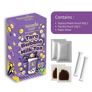 Kit DIY de boba au taro pour cafés - comprend une paille - Product Image 4