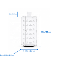 Support de Présentation Rotatif Verrouillable en Acrylique Écologique pour Lunettes de Soleil, Organisateur de Rangement pour Lunettes, Vente Directe Usine