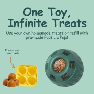 Balle à lécher pour chien en silicone, durable, écologique, facile à nettoyer, jouet alimentaire longue durée, fournitures pour animaux de compagnie - Product Image 5