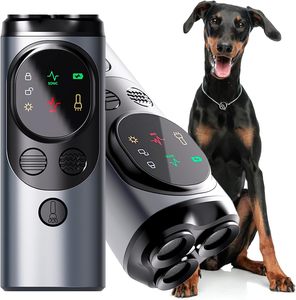Benutzer definiertes LED-Licht 3-Kopf-Ultraschall-Hundetrainer Repeller Anti-<span class=keywords><strong>Barking</strong></span>-Trainings kontroll gerät mit benutzer definierten Farben - Product Image 1