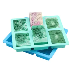  SJ 3D Bee Silicone Molds, Honeycomb Molds for Soaps