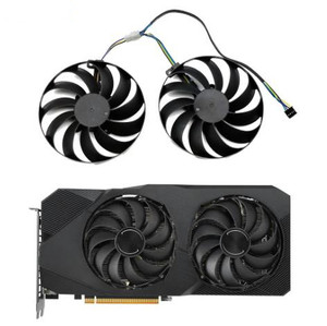 95 มม.T129215SU 4Pin พัดลมระบายความร้อนสําหรับ <span class=keywords><strong>ASUS</strong></span> Radeon <span class=keywords><strong>RX</strong></span> 5700XT <span class=keywords><strong>5600</strong></span> <span class=keywords><strong>XT</strong></span> DUAL EVO OC กราฟิกการ์ด Cooler พัดลม - Product Image 1