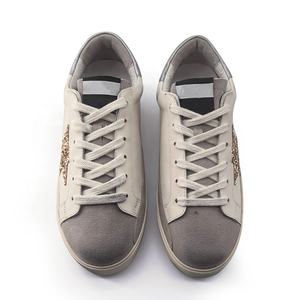 Chaussures originales de qualité supérieure, mocassins à plateforme en forme de boule dorée à paillettes, d'hiver, en daim gris doux, en cuir blanc, pour femmes, unisexes, hommes - Product Image 2
