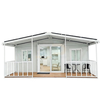 Maison préfabriquée extensible moderne en conteneur de 20 pieds ou 40 pieds, villa en panneaux sandwich, maison en conteneur, Australie