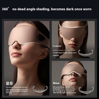 Silmy Beauty 2025 Meilleur masque de sommeil pour les yeux avec design 3D, massage intelligent, réveil vibrant, alimenté par batterie pour des yeux rafraîchis
