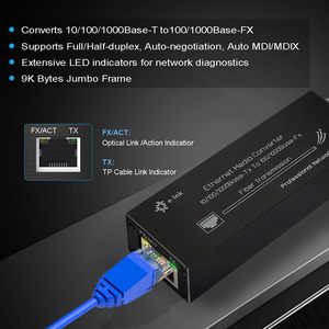 Convertitore di Media in Fibra Micro Gigabit, da Ethernet 10/100/1000Mbps a SFP, 1310nm SM 20km, Alimentazione USB-C 5V, Ultra Compatto - Product Image 2