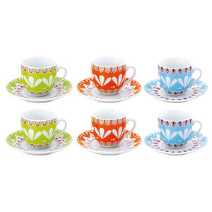 ENSEMBLE DE 6 Tasses à café ANITA avec soucoupe - Product Image 1
