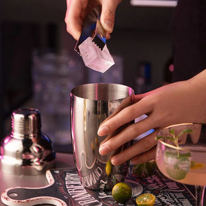 OUYADA उच्च गुणवत्ता थोक अनुकूलित 750ml नीले संगमरमर स्टेनलेस स्टील कॉकटेल प्रकार के बरतन बारटेंडर सोने - Product Image 2