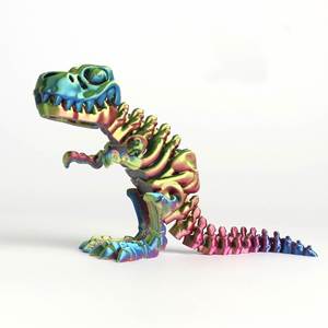 Adornos de Plástico Impresos en 3D Transfronterizos, Hechos a Mano, Dragón, Rosa, Decoraciones para Peceras, Animales Congelados, Dinosaurios - Product Image 3