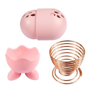 Support de présentation pour éponges de maquillage, étui pour éponges cosmétiques, support pour houppettes, support de séchage en silicone souple pour houppettes à poudre, support pour houppettes en forme d'œuf, support pour tampons de beauté - Product Image 1