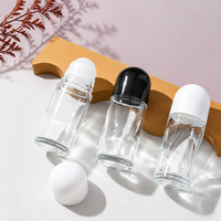 Botol Roller Kaca Bulat Berkualitas Tinggi 50ml untuk Parfum dan Minyak Atsiri dengan Logo Kustom