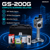 Scanner LiDAR portable GEOSUN GS-200G, batterie 11600 mAh, 2h d'autonomie, haute précision, stable, cartographie 3D à couverture complète