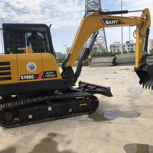 Excavadoras de Orugas SANY Usadas con Certificación CE, con Cucharón, Excavadora Usada SY60 de 6 Toneladas en Venta, Maquinaria de China, Martillo Hidráulico - Product Image 1