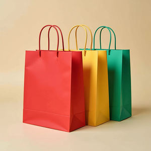 Sacs en papier de luxe personnalisés avec logo, sacs en papier pour cadeaux, sacs en papier pour le shopping avec poignée en ruban - Product Image 5