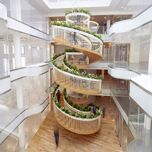 Escalera Espiral Personalizada que Ahorra Espacio, <span class=keywords><strong>Escaleras</strong></span> Espirales Prefabricadas de Metal y Madera <span class=keywords><strong>para</strong></span> Áticos, Pequeñas Villas e <span class=keywords><strong>Interiores</strong></span> - Product Image 3