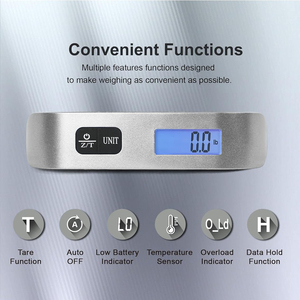 50 किलोग्राम 110lbs क्षमता एलसीडी डिस्प्ले हैंग स्केल डिजिटल एब्स स्केल ट्रैवल एक्सेसरीज ओम अनुकूलित समर्थन - Product Image 3