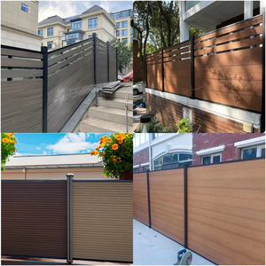 SHENGCHENG Factory Price Eco-friendly Corrosion Resistant WPC Fence <b>Frame</b> Post Gate UV Resistance Privacy Balcony Outdoor - Product Image 6