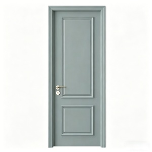 Puerta Interior de Madera Sólida de Diseño Moderno y Alta Calidad, Insonorizada e Impermeable, Prefabricada para Dormitorios y Apartamentos - Product Image 1