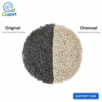 Litière pour chat à base de tofu végétal, faible teneur en poussière, absorption rapide, biodégradable, vente en gros