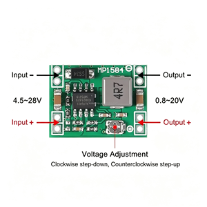 Module d'alimentation Buck DC-DC MP1584 3.3V 5V 9V 12V 3A, convertisseur Buck réglable, taille ultra-compacte, remplace LM2596 5V 12V - Product Image 3