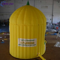 Kiosque à popcorn gonflable étanche en PVC de 0,6 mm, activité publicitaire, stand gonflable