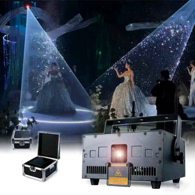 5W RGB Full Color 3D Animation Stage Laser Light with 20K Scanner IP33 DMX512 Control