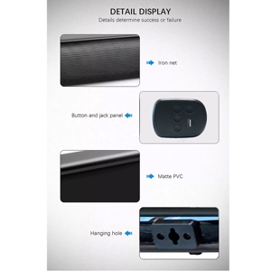 Barre de son HiFi 2.1 canaux avec son surround et basses profondes, caisson de basses en bois pour TV, Bluetooth, HDMI, télécommande, systèmes home cinéma ODM - Product Image 4