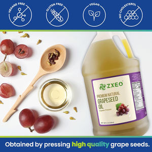 Großhandel Großhandelspreis kaltgepresstes 100 % reines Traubenkerneöl Trägeröl Hautpflege <span class=keywords><strong>Massage</strong></span> Traubenkerneöl - Product Image 2