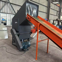 Broyeur de plastique robuste pour déchets PP PE PET, déchiqueteuse de bouteilles, équipement de granulation et de recyclage de déchets plastiques