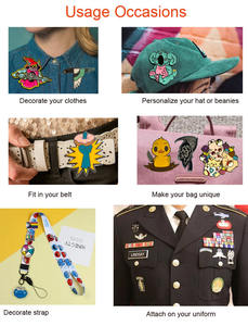 Moda özel kılıçlar yumuşak sert emaye Metal yaka rozetleri broş giyim aksesuarları için - Product Image 6