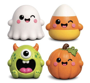 ของเล่นบีบคลายเครียดรูปฟักทองผีเด็กน้อยเอลฟ์ ของขวัญวันหยุด - Product Image 1