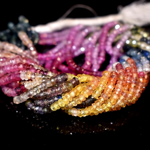 ลูกปัดตัดแซฟไฟร์หลายเหลี่ยมเพชรพลอยสีชมพูพลอย IGI ได้รับการรับรองผู้ผลิตที่เชื่อถือได้ - Product Image 1