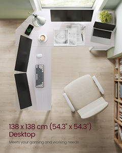 <span class=keywords><strong>Bureau</strong></span> <span class=keywords><strong>d</strong></span>'<span class=keywords><strong>angle</strong></span> en forme de L <span class=keywords><strong>VASAGLE</strong></span>, mobilier de <span class=keywords><strong>bureau</strong></span>, table pour ordinateur de <span class=keywords><strong>bureau</strong></span> avec 2 étagères de rangement - Product Image 3