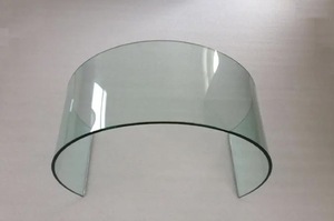 Harga panel kaca melengkung penuh aman panel kaca lengkung kaca tempered laminasi dinding bengkok