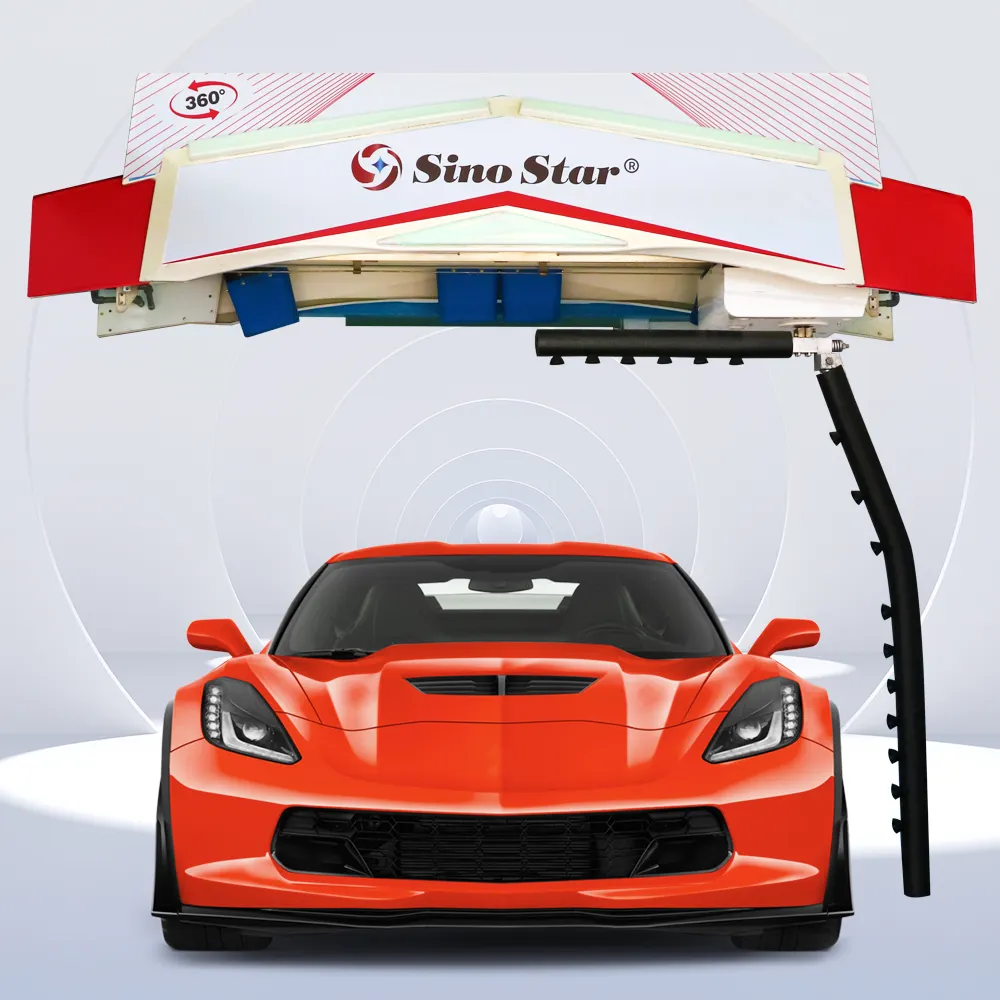 Sino Star5センサー4個の5.5KWブロワーを備えた高品質のモバイル自動タッチレス洗車機を輸出