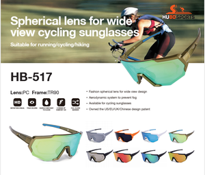 Gafas de Sol de Moda para Senderismo, Montura Grande Semi-Sin Aro, Lentes Anti-UV, Gafas Deportivas, Negro Mate, Anti-Rayones, Unisex - Product Image 3