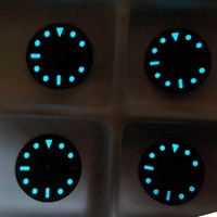 Pièces de montres pour hommes, cadran personnalisé de 28,5 mm, luminescence verte C3, compatible avec les mouvements Seiko NH35a, ETA 2824, Miyota 8215