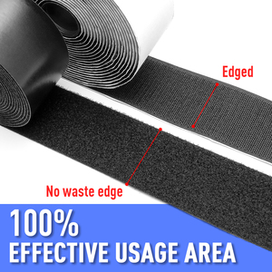 Màu Sắc Nhà Máy Kích Thước Nhỏ Thân Thiện Với Môi Đen Trở Lại Nylon 5 Mét <span class=keywords><strong>3</strong></span> 4 "20 Mm Tự Dính Móc và Vòng Lặp - Product Image 5