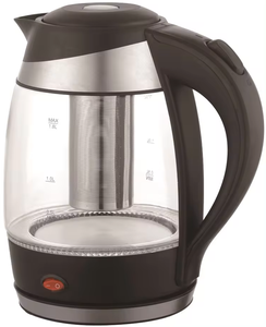 Calentador de acero inoxidable 304 con luz Led de la mejor venta 2200W 1.7L con hervidor de agua eléctrico de vidrio para mantener el calor y filtro de té - Product Image 1