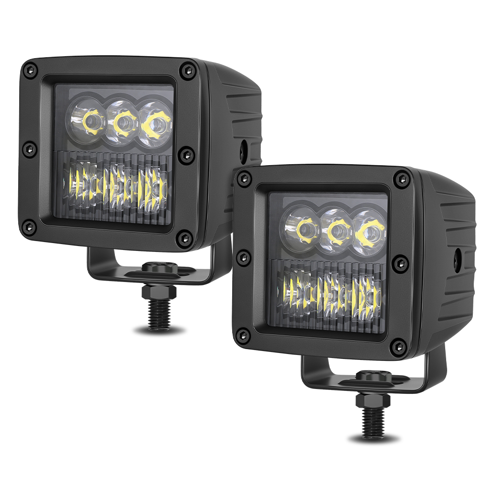 New 12V White Combo 3 Inch LED Work Light for Car & Boat IP67 Waterproof Universal Fitment