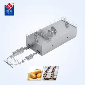Persegi kualitas tinggi otomatis industri vertikal terus menerus terowongan konveyor oven untuk biskuit