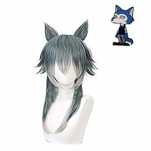 Parrucca per Cosplay Lupo, Unica e Carina, Personificazione Lupo Grigio, Capelli Sintetici in Fibra Resistente alle Alte Temperature - Product Image 3