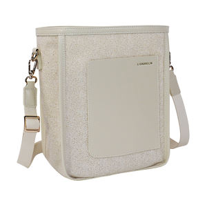 Bolso Bandolera Bohemio Ecológico Simple con Patrón de Letras, Diseño Unisex, Se Puede Llevar en la Mano, Correa de Hombro Desmontable - Product Image 2