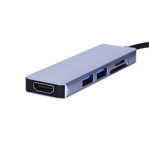 Lung Kay Type C To Hmdi 5 In 1 Adapter Cable <b>Usb</b> 3.0 Hub For Android Devices - Product Image 5